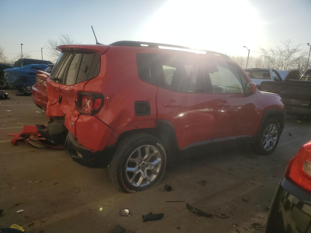 2018 Jeep Renegade VIN ZACCJABB8JPG67201 Copart auction photo, rear end / front end damage thumbnail 3