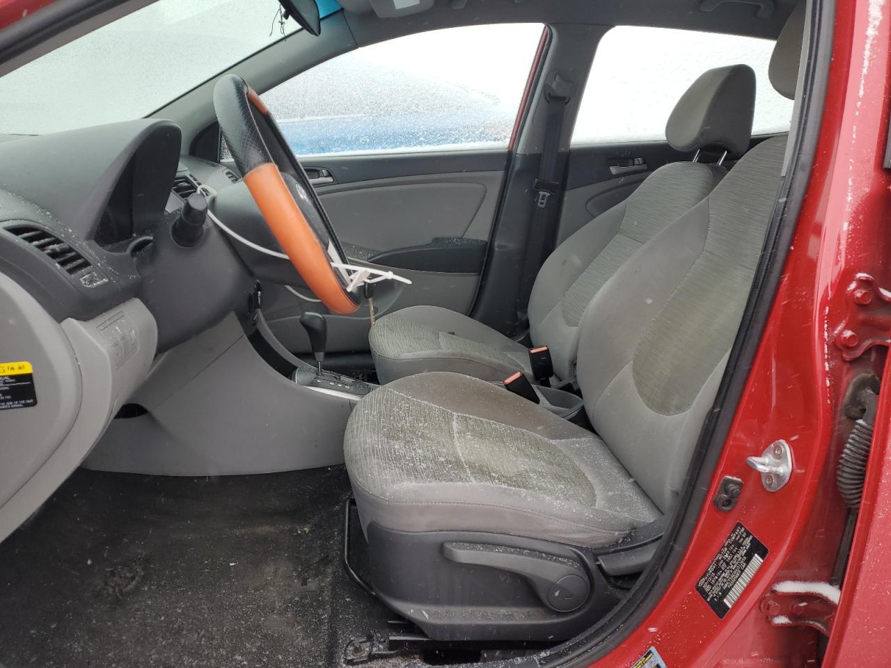 2017 Hyundai Accent VIN KMHCT5AEXHU312659 Copart auction photo, mechanical damage thumbnail 7