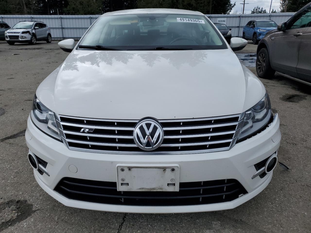 2013 Volkswagen Passat CC VIN WVWBP7AN4DE557851 Copart auction photo, front end / side damage thumbnail 5