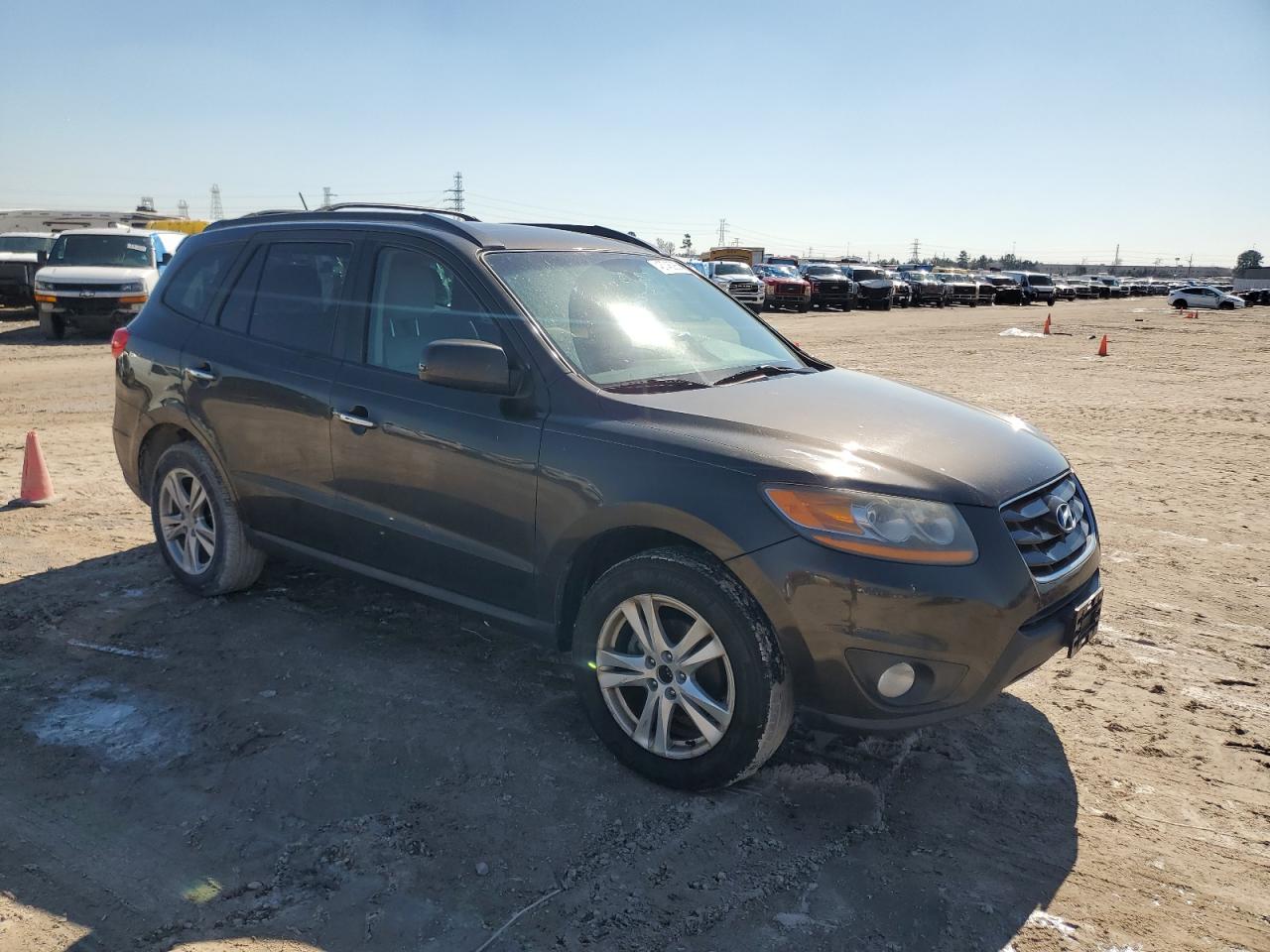 2011 Hyundai Santa Fe VIN 5XYZK4AGXBG047747 Copart auction photo, minor dent/scratches damage thumbnail 4