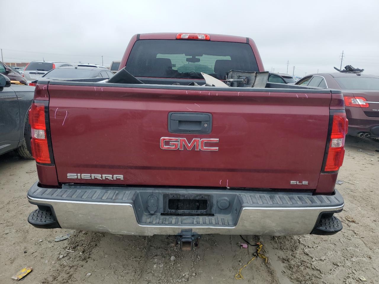 2014 GMC Sierra VIN 3GTU2UEC3EG341076 Copart auction photo, front end / minor dent/scratches damage thumbnail 6