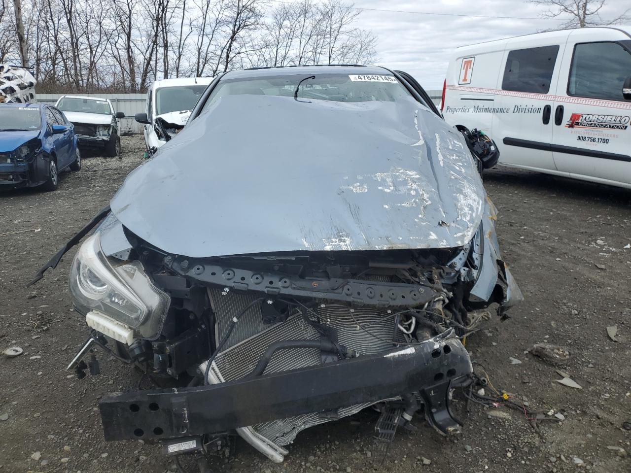 2020 Infiniti Q50 VIN JN1EV7AR1LM254426 Copart auction photo, undercarriage / all over damage thumbnail 5