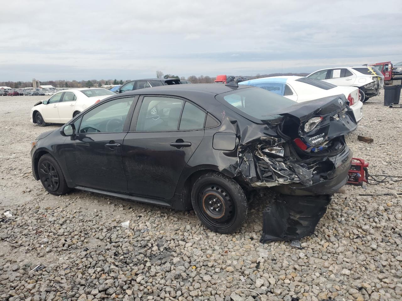 2020 Toyota Corolla VIN 5YFEPRAE8LP114399 Copart auction photo, rear end damage thumbnail 2