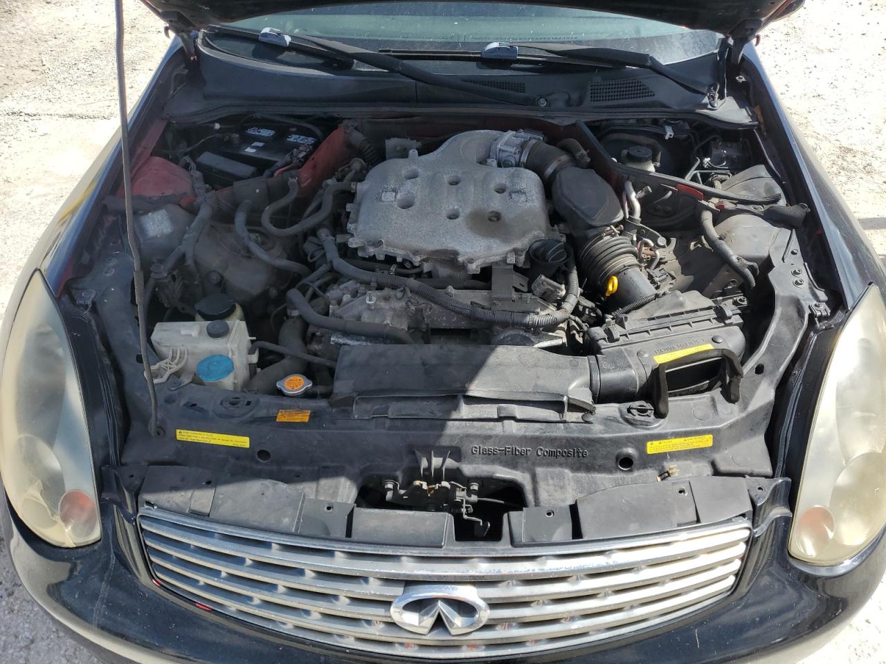 2003 Infiniti G VIN JNKCV54E13M207090 Copart auction photo, water/flood damage thumbnail 11