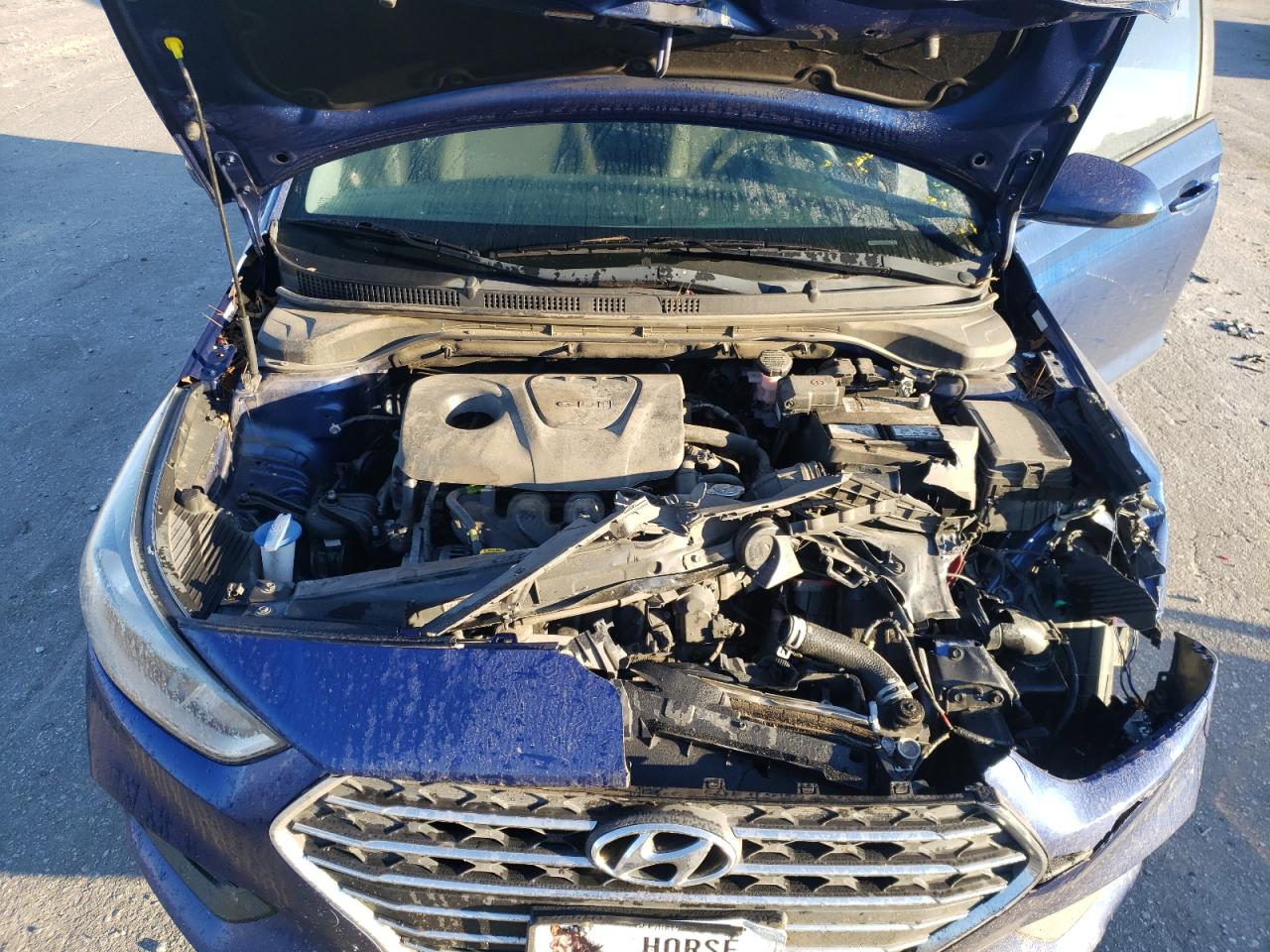 2019 Hyundai Accent VIN 3KPC24A30KE046428 Copart auction photo, front end damage thumbnail 11