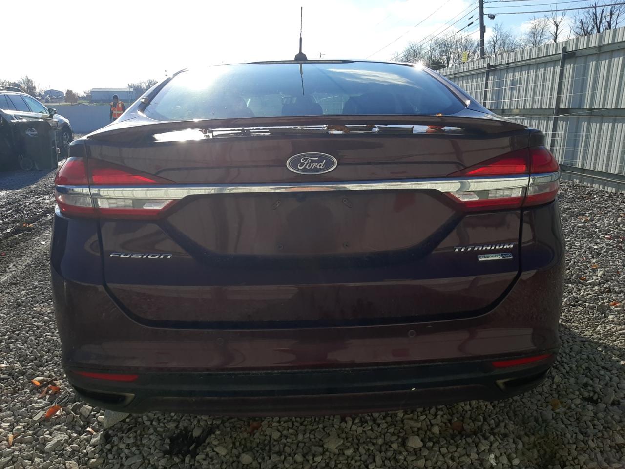 2017 Ford Fusion VIN 3FA6P0D93HR310692 Copart auction photo, rear end / side damage thumbnail 6