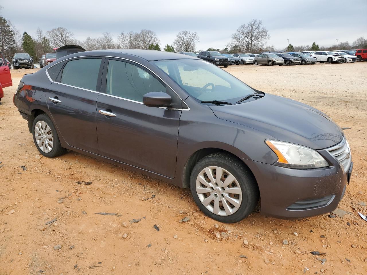 2015 Nissan Sentra VIN 3N1AB7APXFL633932 Copart auction photo, rear end / front end damage thumbnail 4