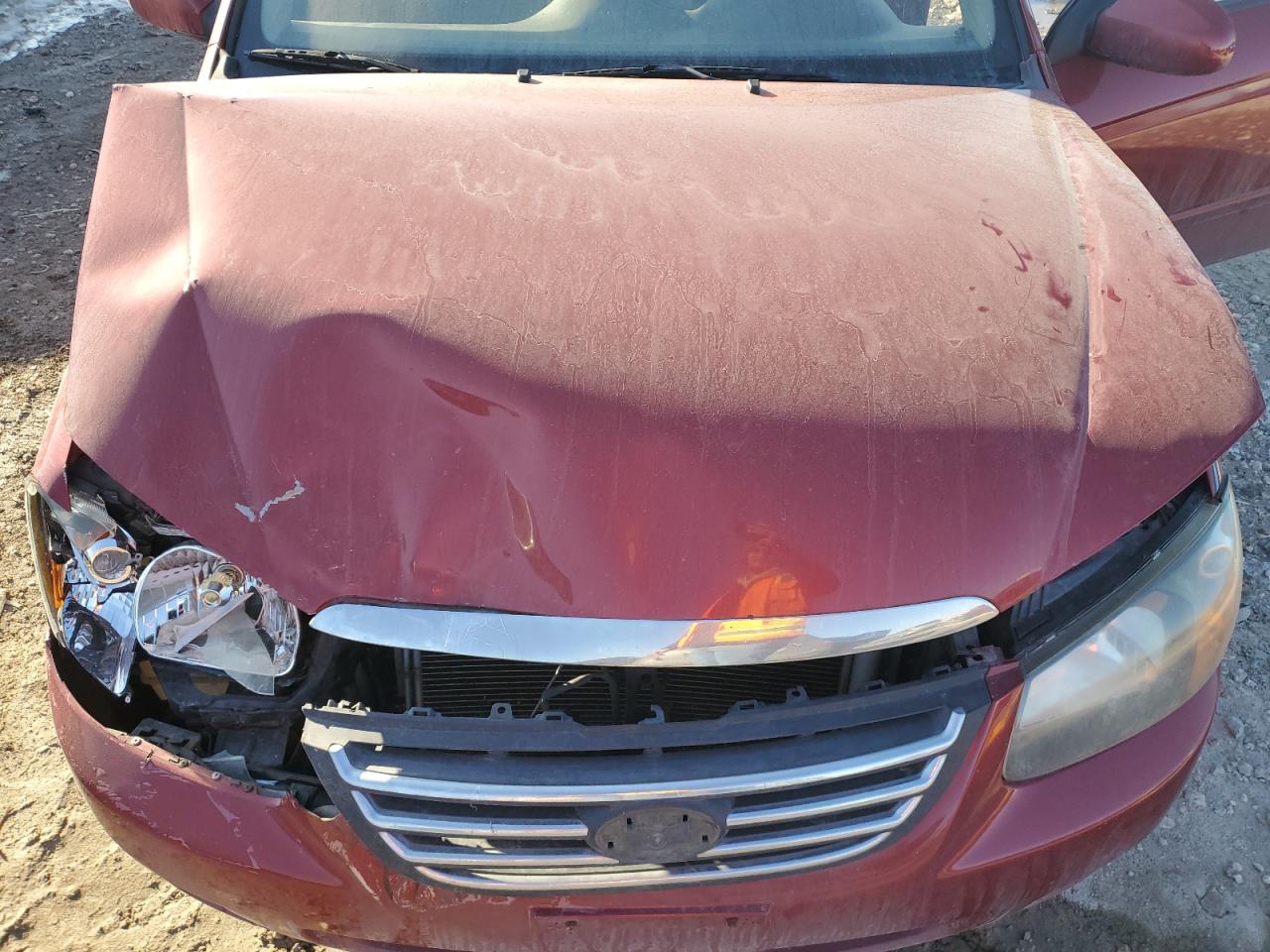 2009 KIA Spectra VIN KNAFE222695668615 Copart auction photo, front end damage thumbnail 11