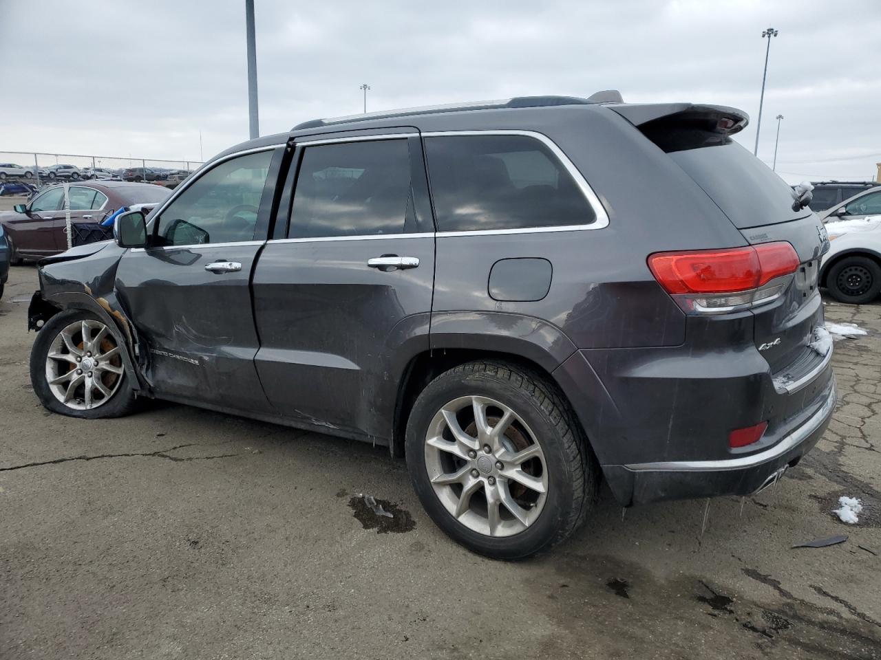 2016 Jeep Grand Cherokee VIN 1C4RJFJT9GC493024 Copart auction photo, front end / side damage thumbnail 2