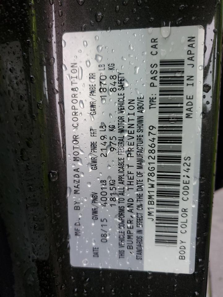 2016 Mazda 3 VIN JM1BM1W78G1286479 Copart auction photo, all over damage thumbnail 12