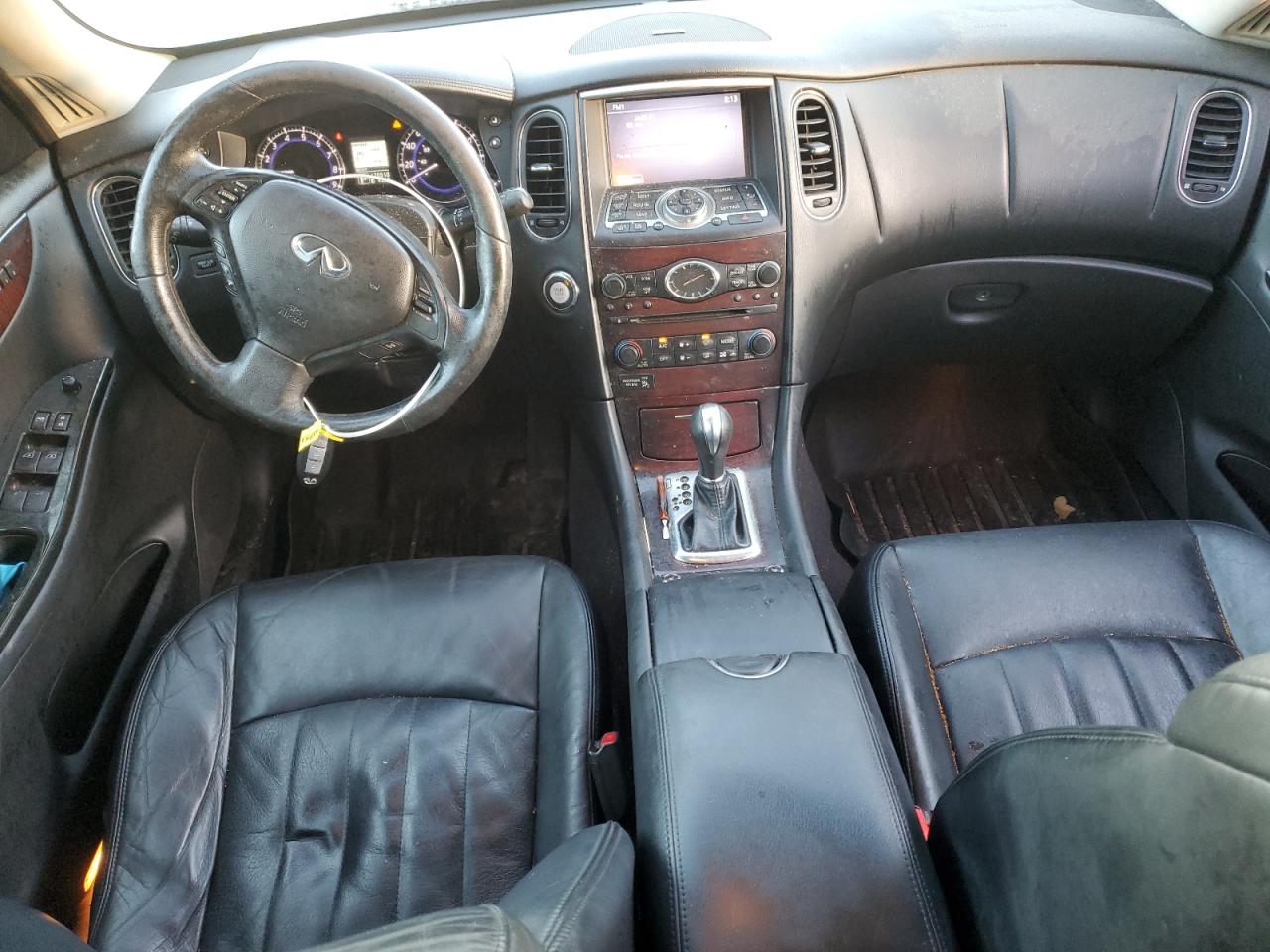 2013 Infiniti EX VIN JN1BJ0HR1DM480043 Copart auction photo, front end / side damage thumbnail 8