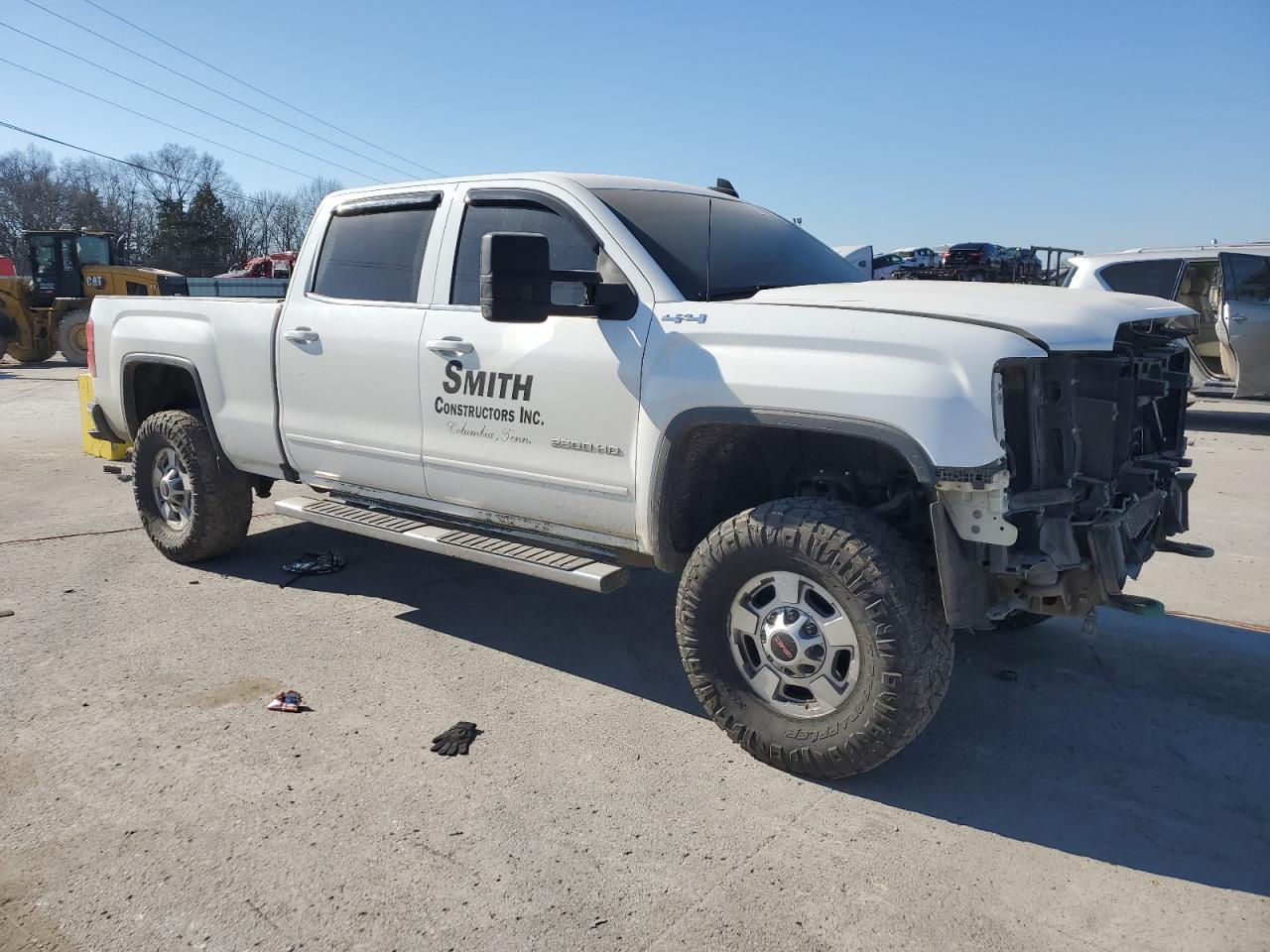 2017 GMC Sierra VIN 1GT12SEGXHF118548 Copart auction photo, side damage thumbnail 4