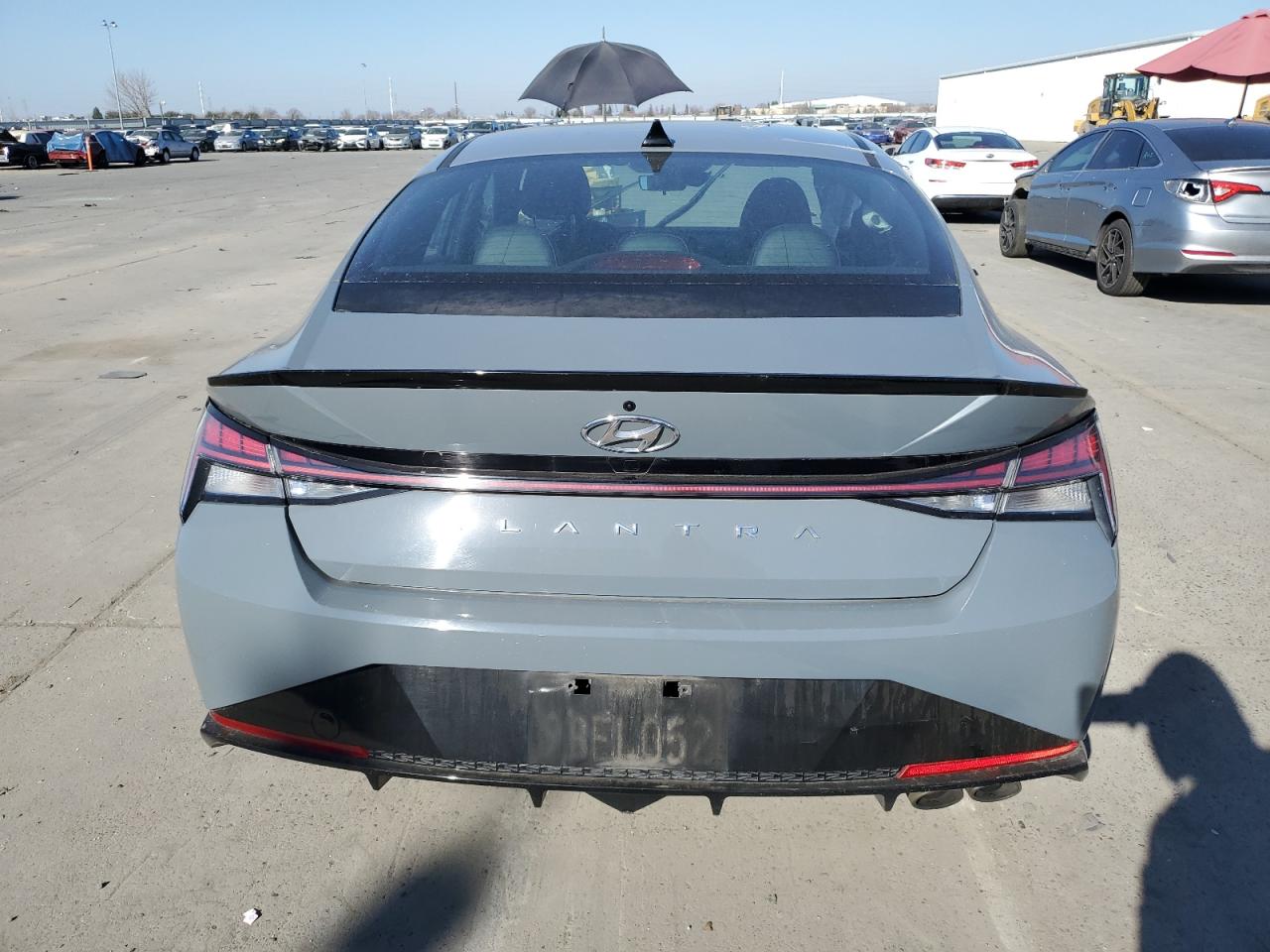 2022 Hyundai Elantra VIN KMHLR4AF3NU340364 Copart auction photo, side / front end damage thumbnail 6