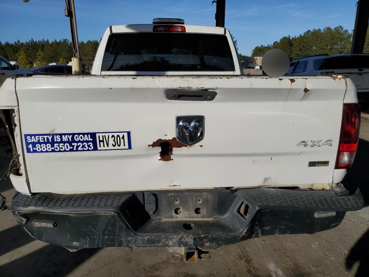 2018 RAM 1500 VIN 1C6RR6FT9JS119728 Copart auction photo, all over damage thumbnail 6