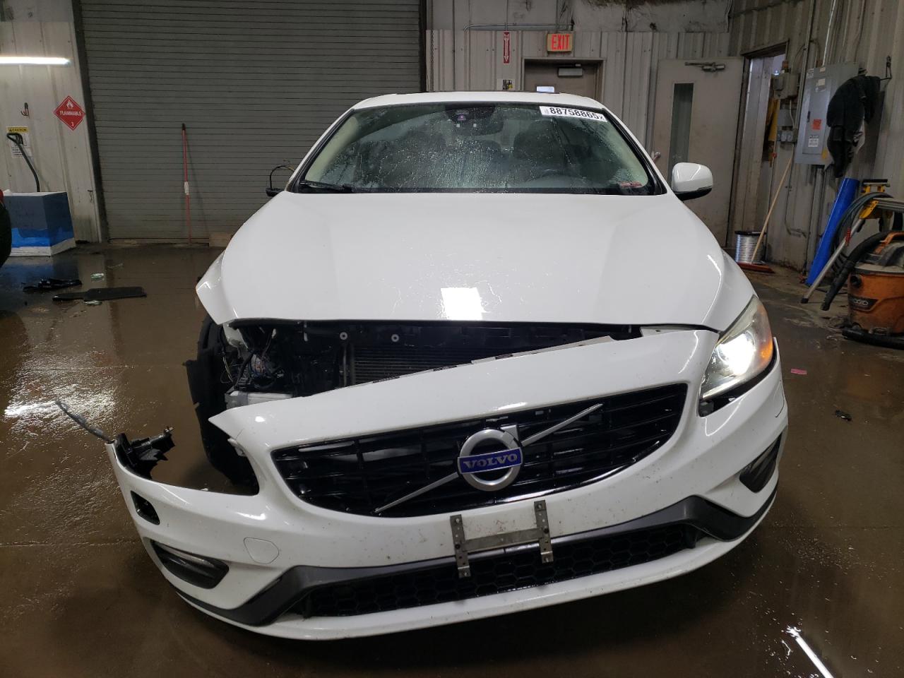 2017 Volvo S60 VIN YV140MTL7H2436188 Copart auction photo, front end damage thumbnail 5