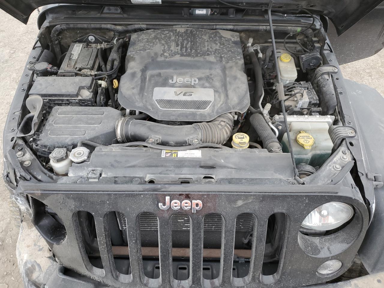 2016 Jeep Wrangler VIN 1C4AJWAGXGL313999 Copart auction photo, front end / side damage thumbnail 13