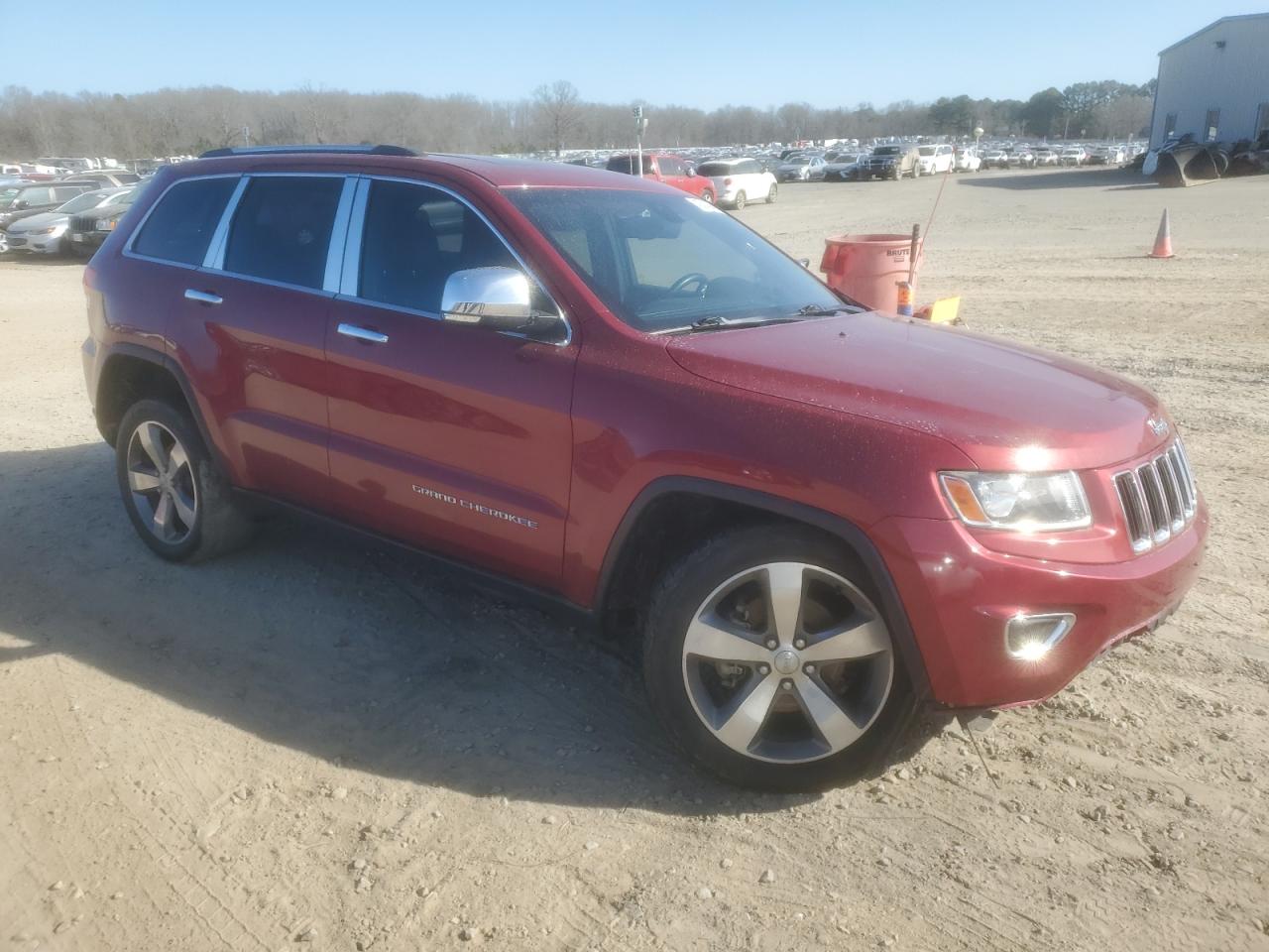 2014 Jeep Grand Cherokee VIN 1C4RJFBG9EC379670 Copart auction photo, front end / side damage thumbnail 4
