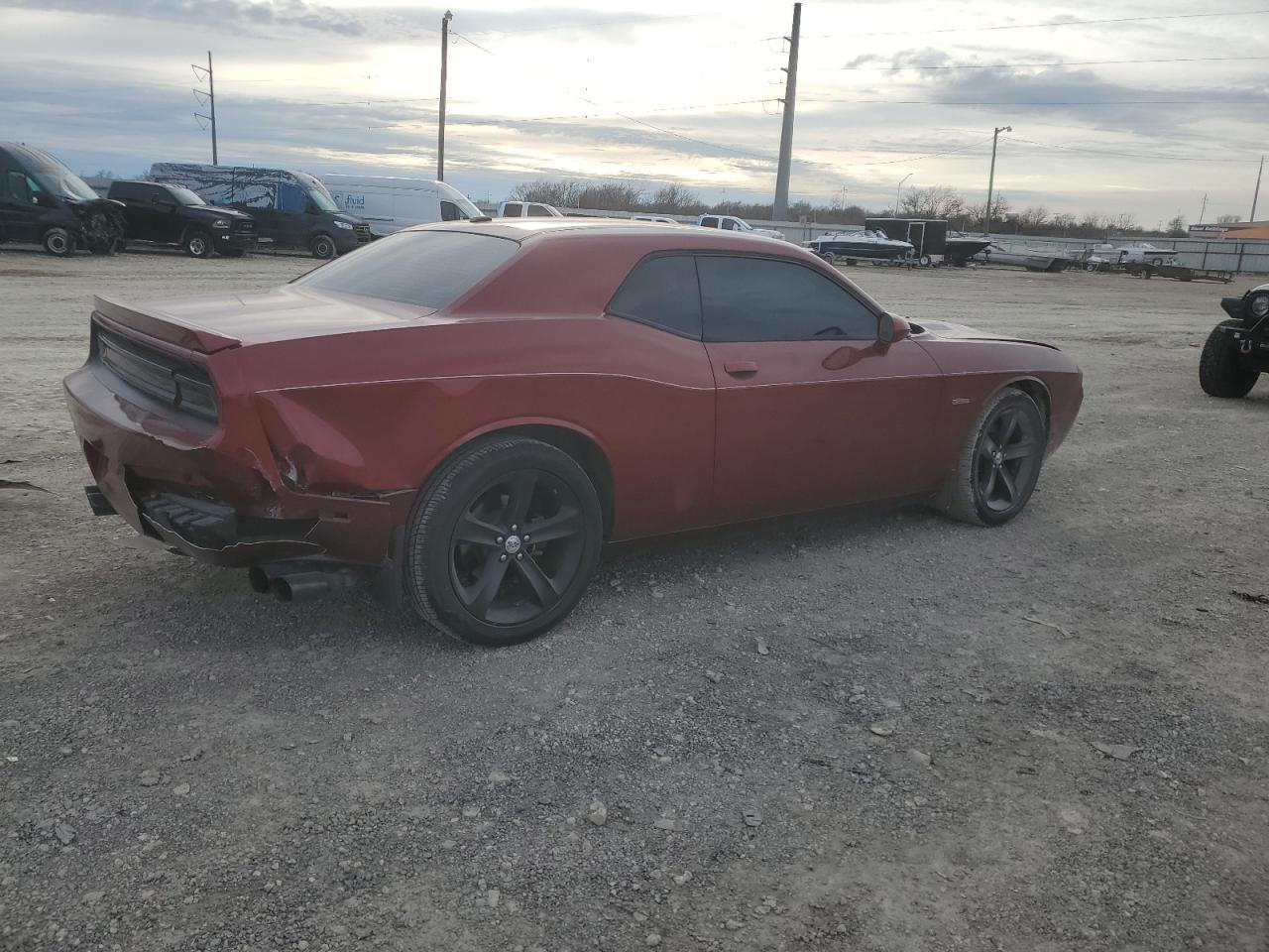 2014 Dodge Challenger VIN 2C3CDYAG2EH311027 Copart auction photo, rear end damage thumbnail 3
