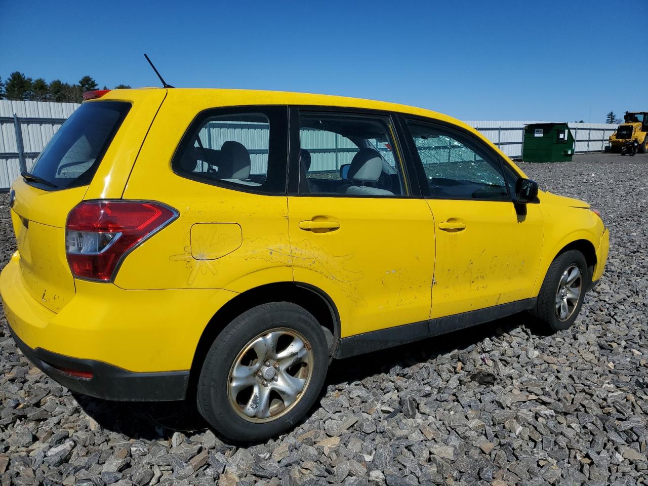 2014 Subaru Forester VIN JF2SJAAC0EH516440 Copart auction photo, frame damage damage thumbnail 3