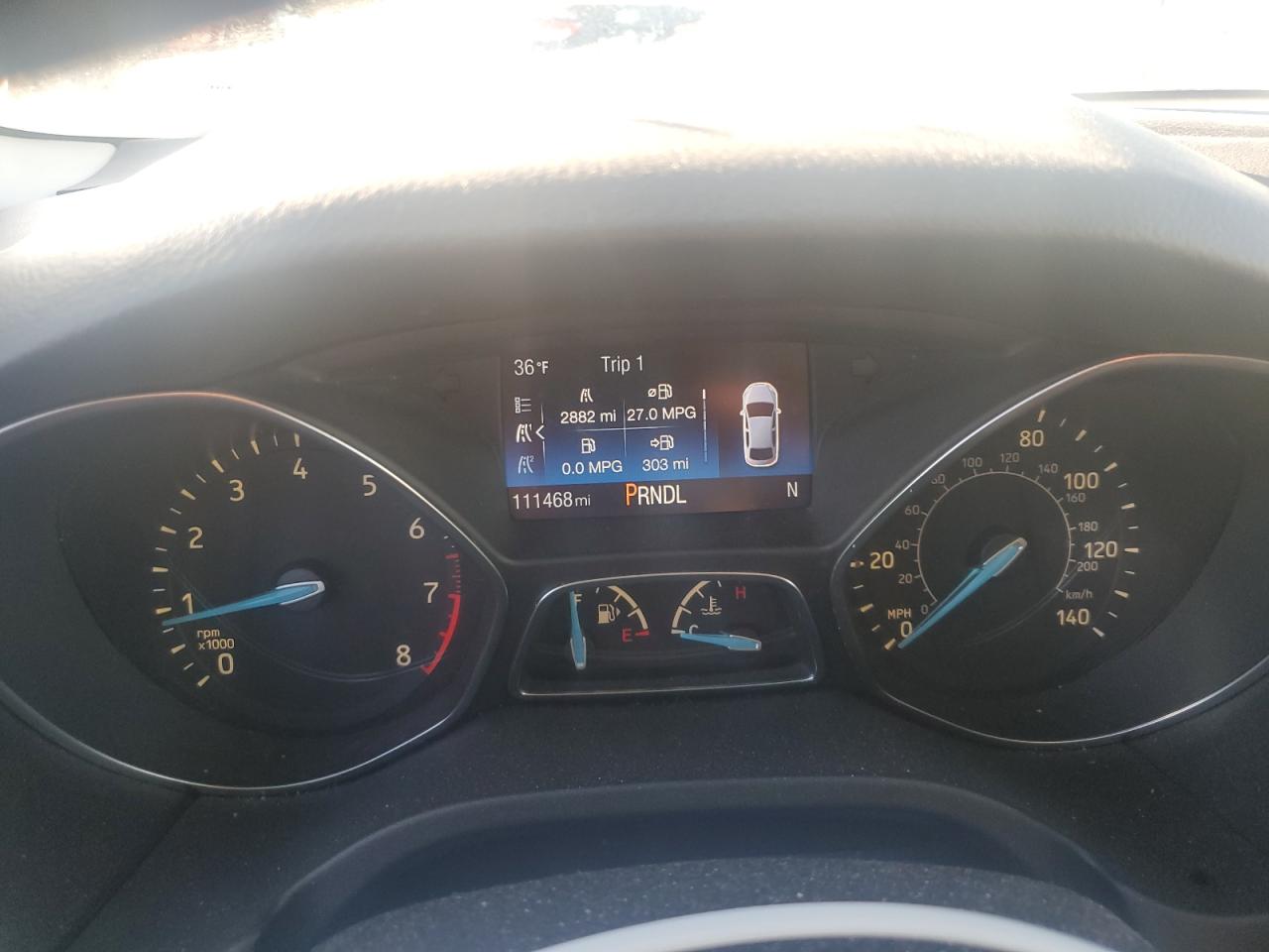 2015 Ford Focus VIN 1FADP3F28FL384761 Copart auction photo, rear end damage thumbnail 10