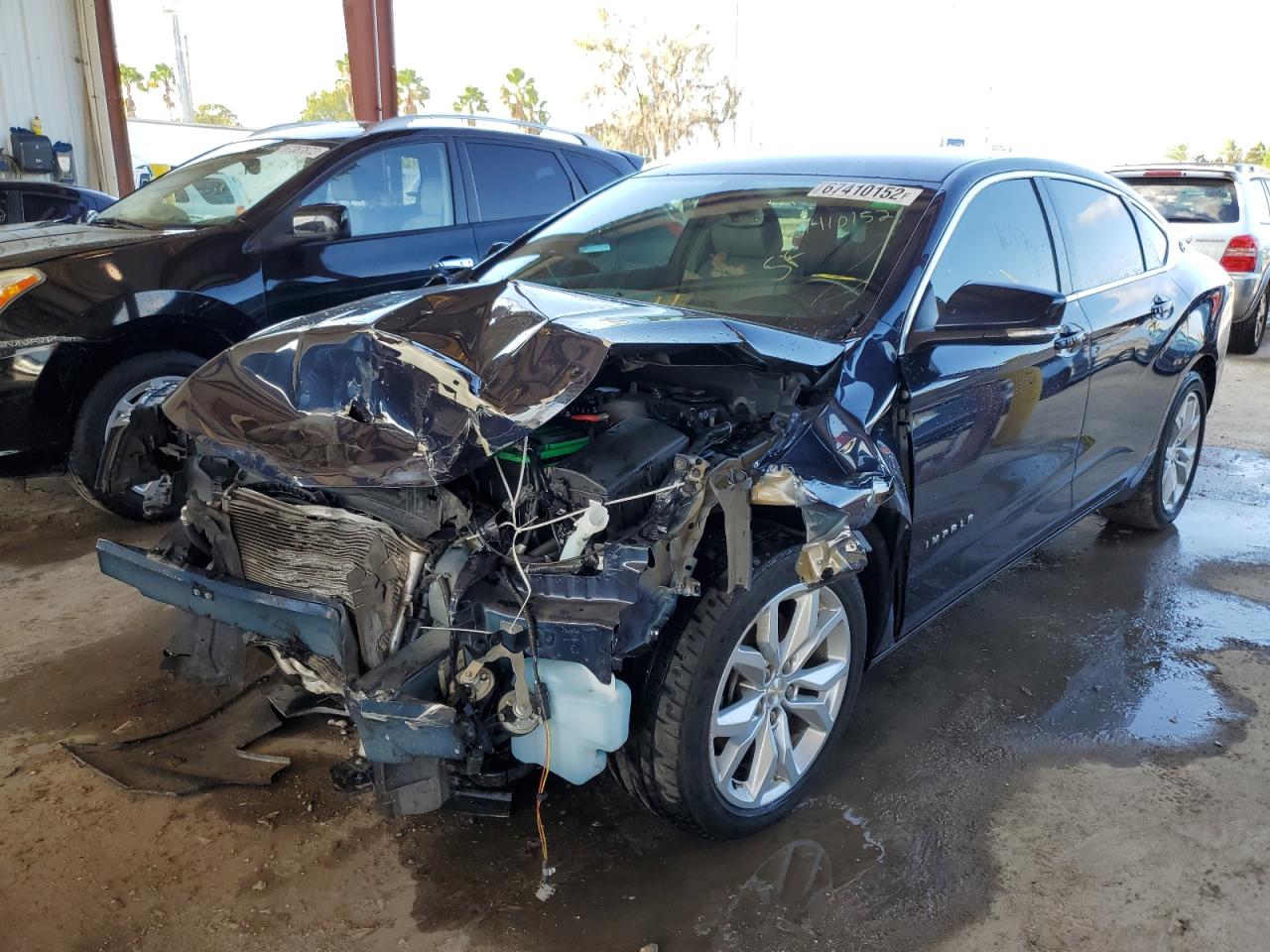 2018 Chevrolet Impala VIN 2G1105S30J9156239 Copart auction photo, front end damage thumbnail 2