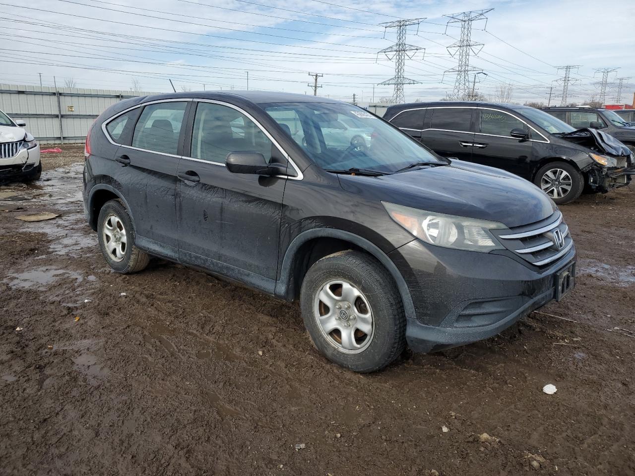 2014 Honda CR-V VIN 2HKRM4H39EH714172 Copart auction photo, front end / side damage thumbnail 4