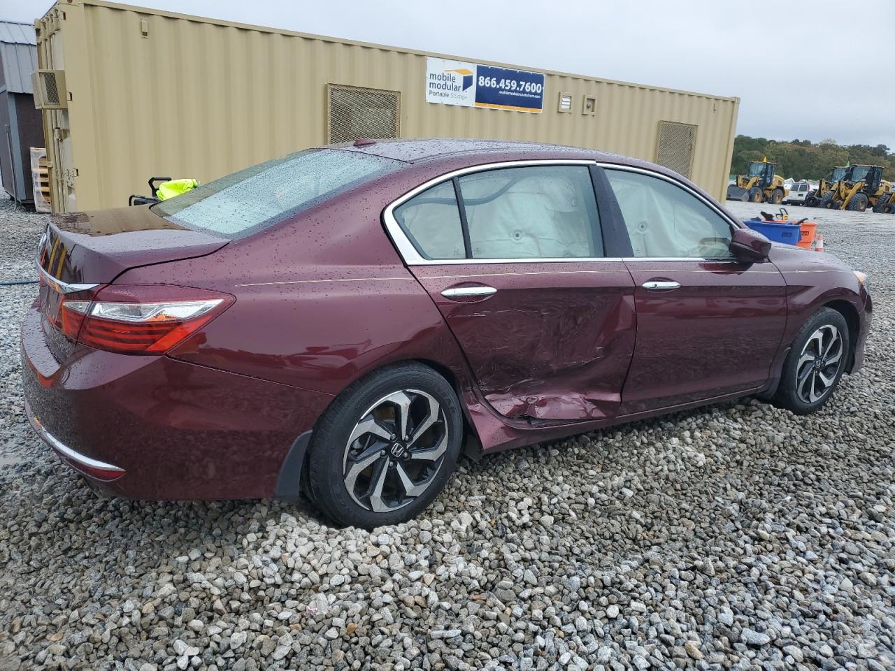 2016 Honda Accord VIN 1HGCR2F97GA159804 Copart auction photo, side damage thumbnail 3
