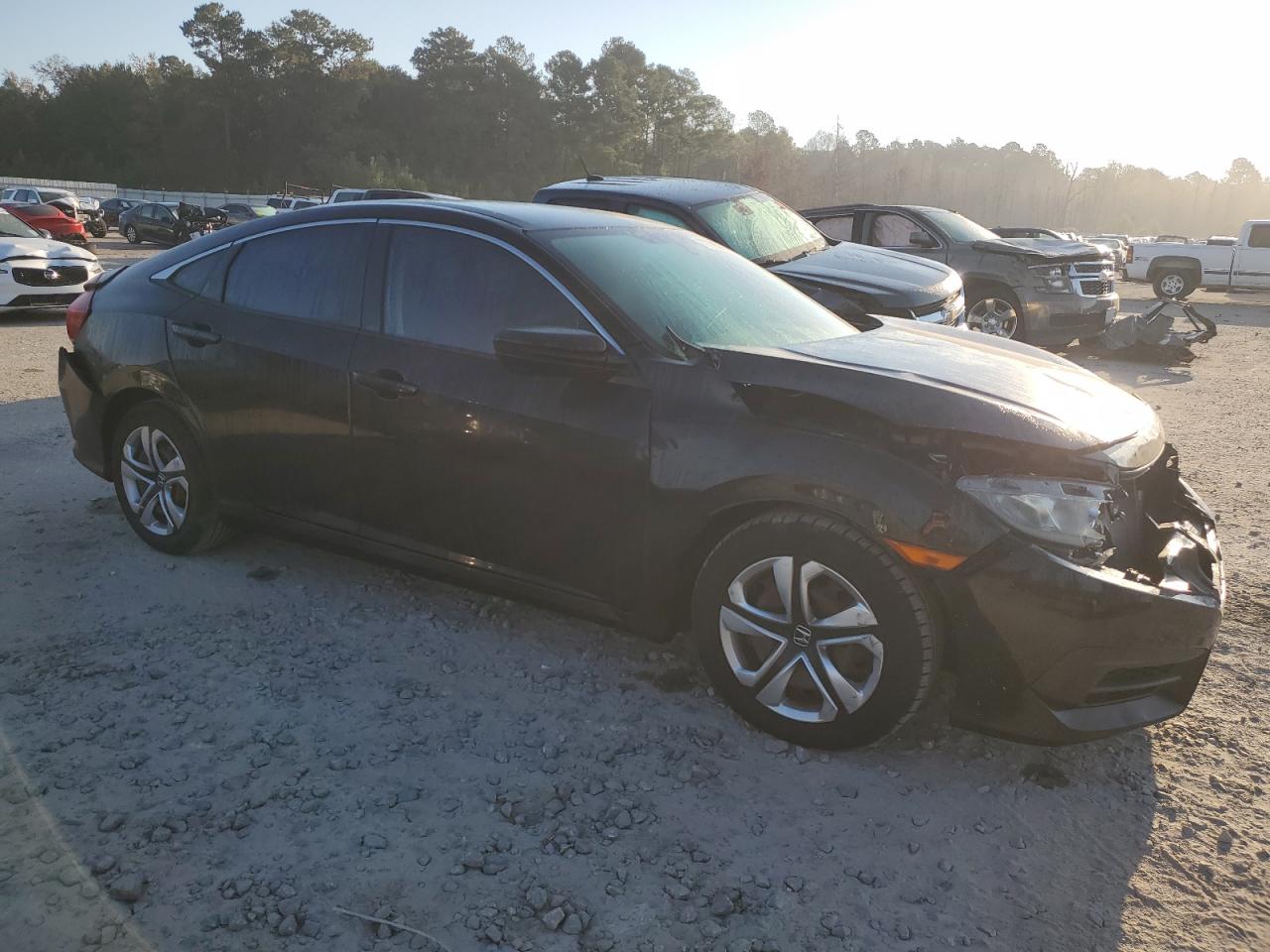 2017 Honda Civic VIN 19XFC2F55HE053747 Copart auction photo, front end damage thumbnail 4