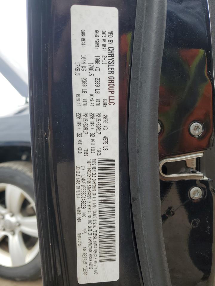 2011 Jeep Compass VIN 1J4NF1FB6BD149229 Copart auction photo, minor dent/scratches damage thumbnail 12