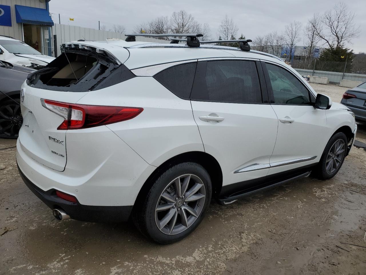2020 Acura RDX VIN 5J8TC2H59LL001572 Copart auction photo, top/roof / front end damage thumbnail 3