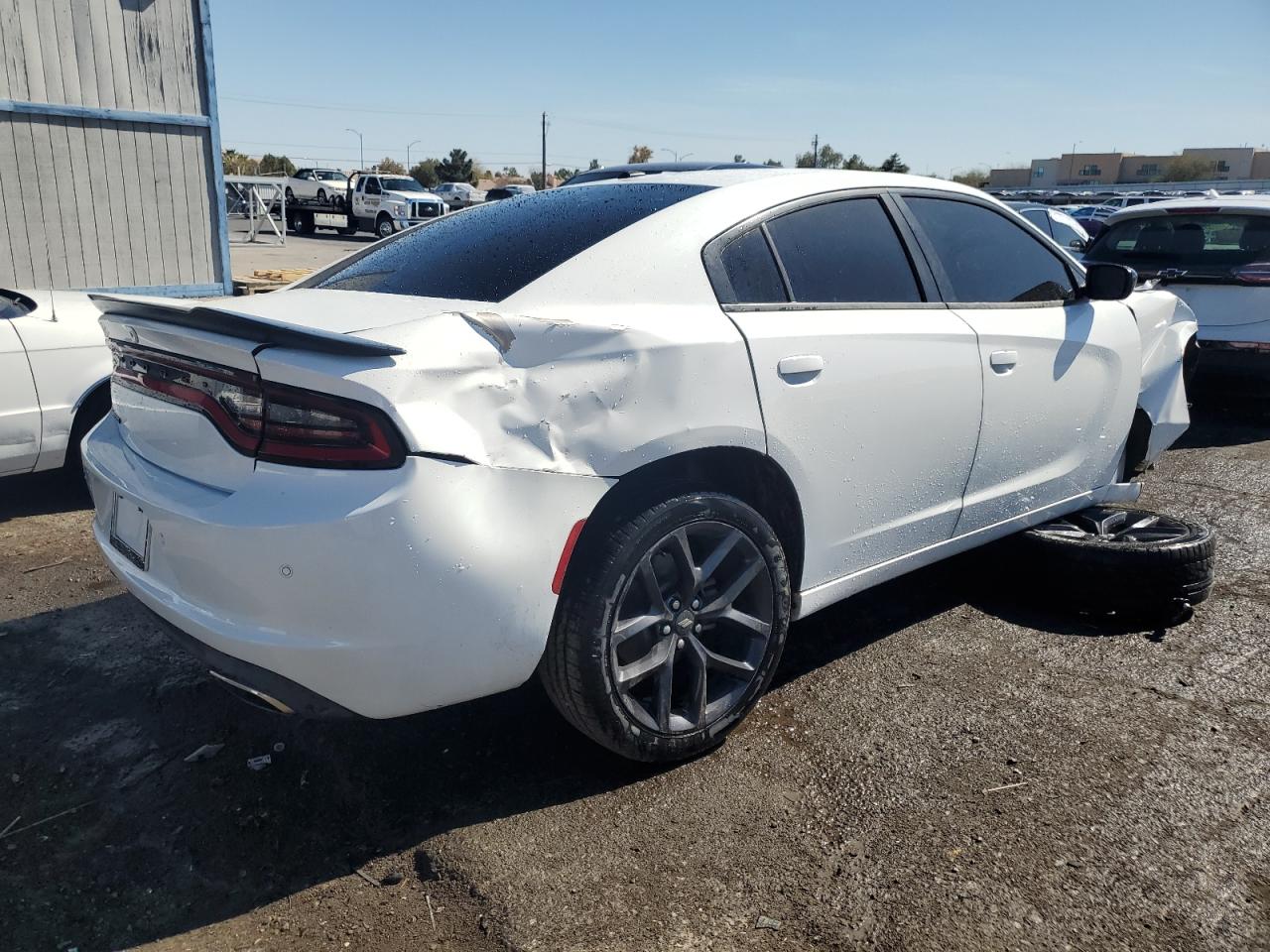 2021 Dodge Charger VIN 2C3CDXBG9MH622123 Copart auction photo, front end / side damage thumbnail 3