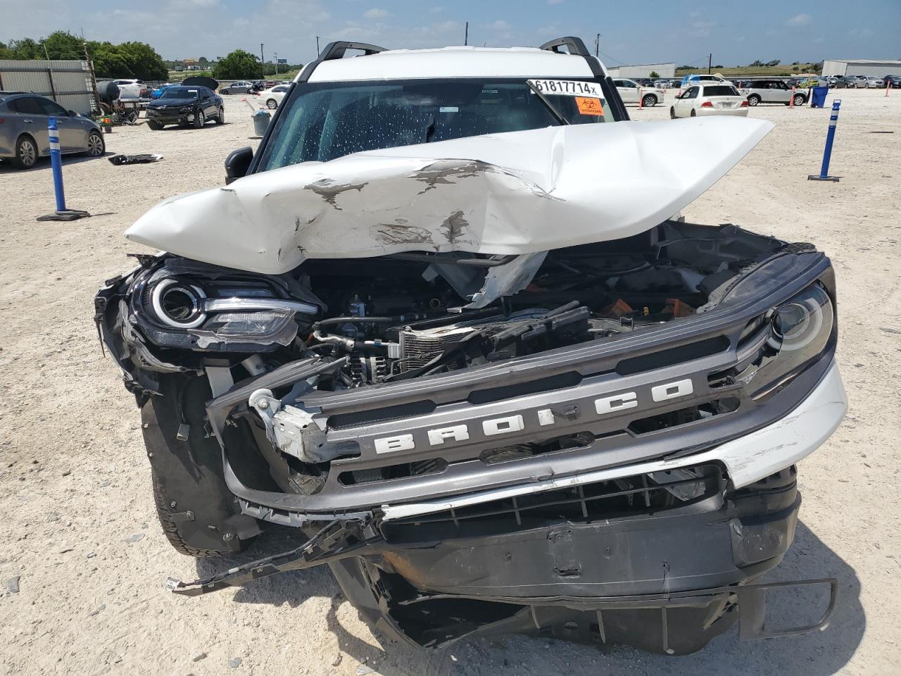 2022 Ford Bronco VIN 3FMCR9B63NRE14613 Copart auction photo, front end / side damage thumbnail 5