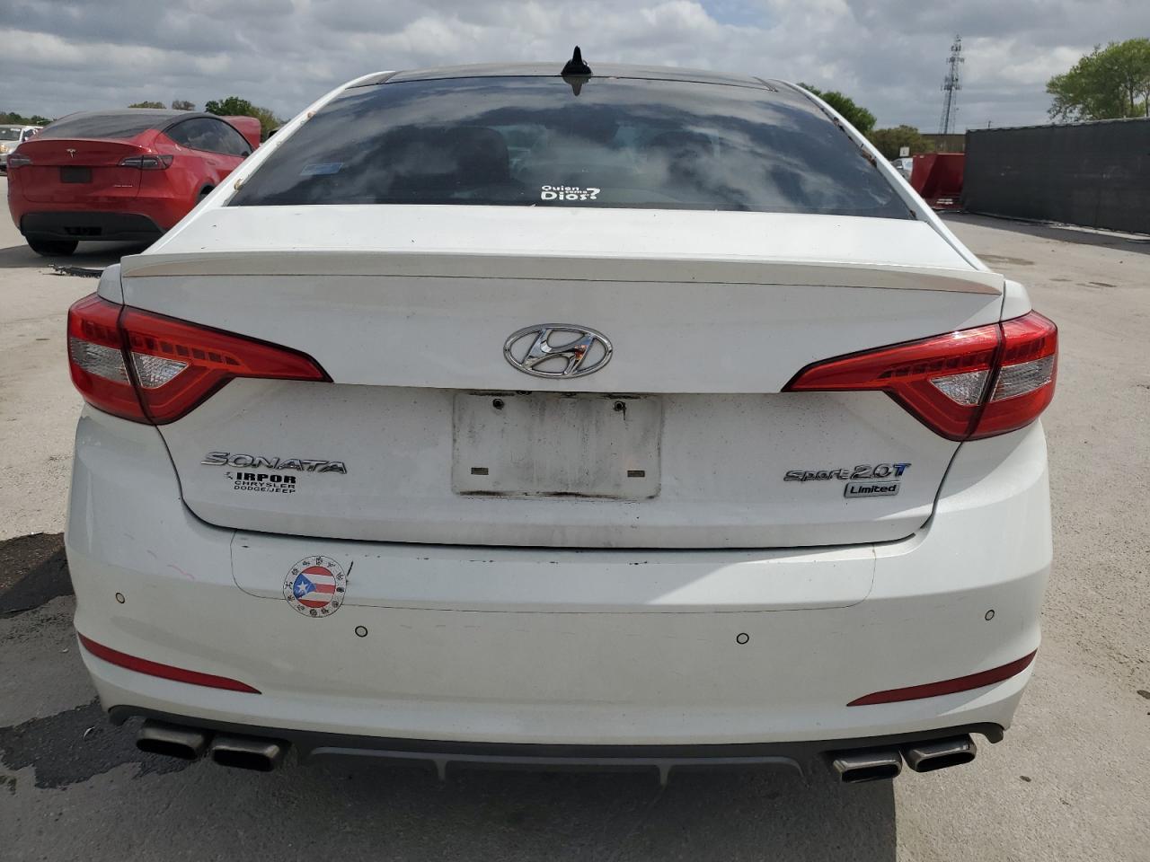 2015 Hyundai Sonata VIN 5NPE34AB3FH180316 Copart auction photo, front end damage thumbnail 6
