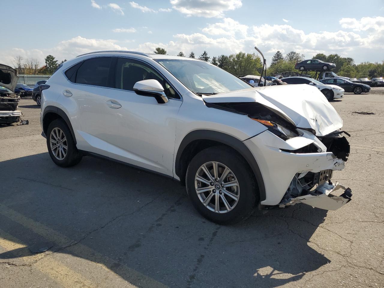 2021 Lexus NX VIN JTJDARDZ7M5020733 Copart auction photo, front end damage thumbnail 4