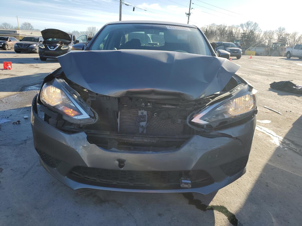 2019 Nissan Sentra VIN 3N1AB7AP0KY361923 Copart auction photo, front end damage thumbnail 5