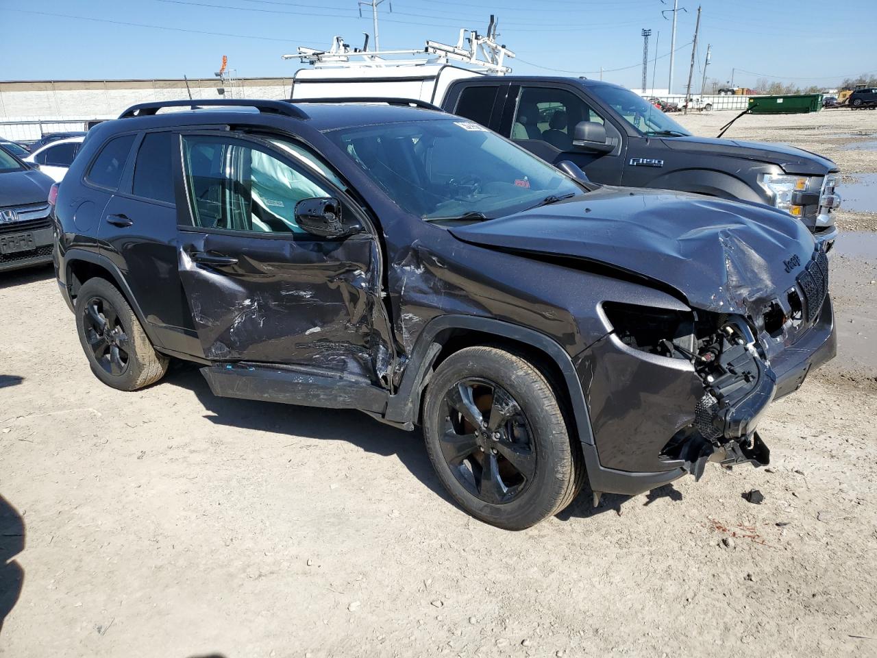 2020 Jeep Grand Cherokee VIN 1C4PJMLB6LD518188 Copart auction photo, front end / side damage thumbnail 7