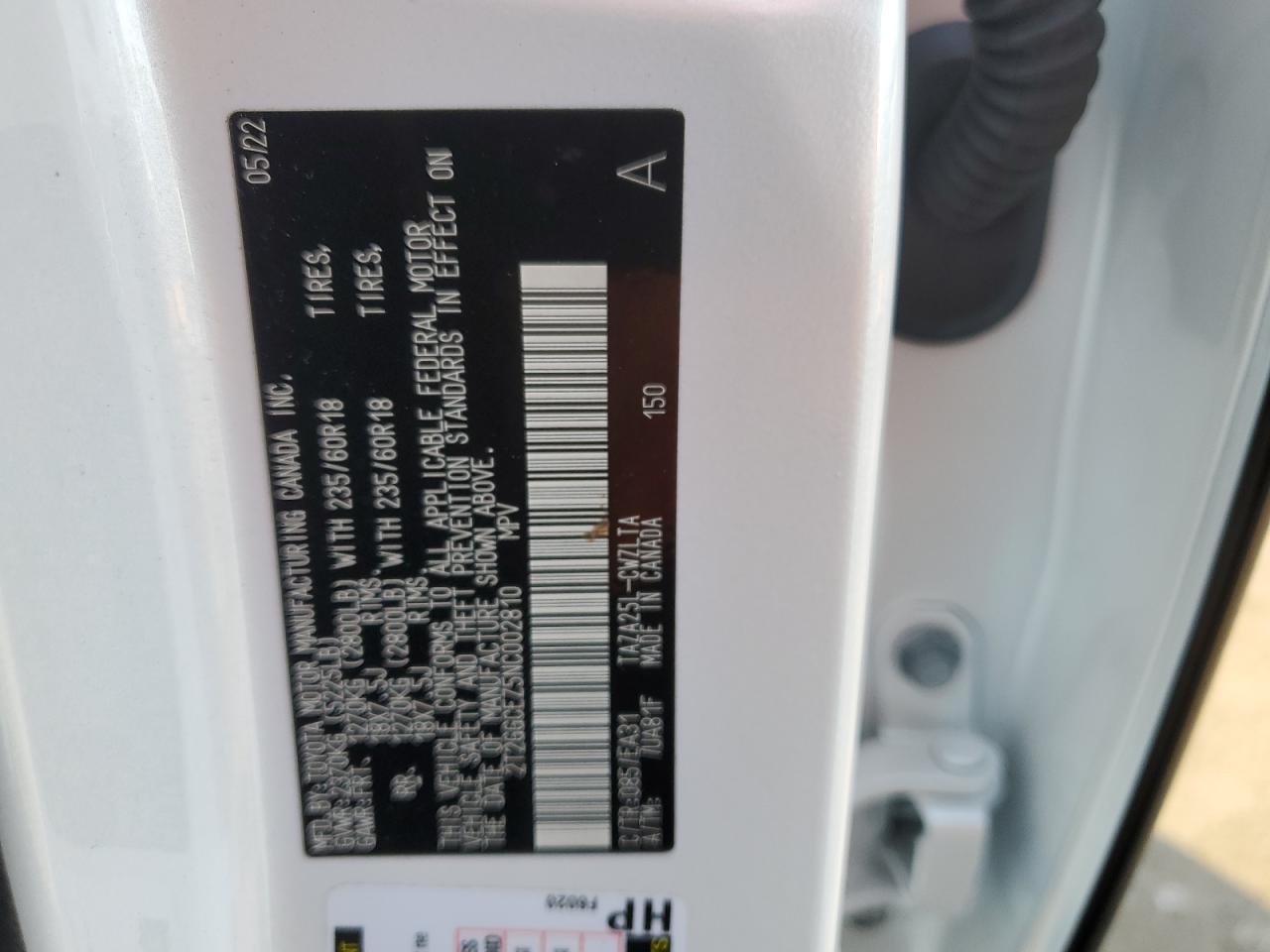 2022 Lexus NX VIN 2T2GGCEZ5NC002810 Copart auction photo, side damage thumbnail 15