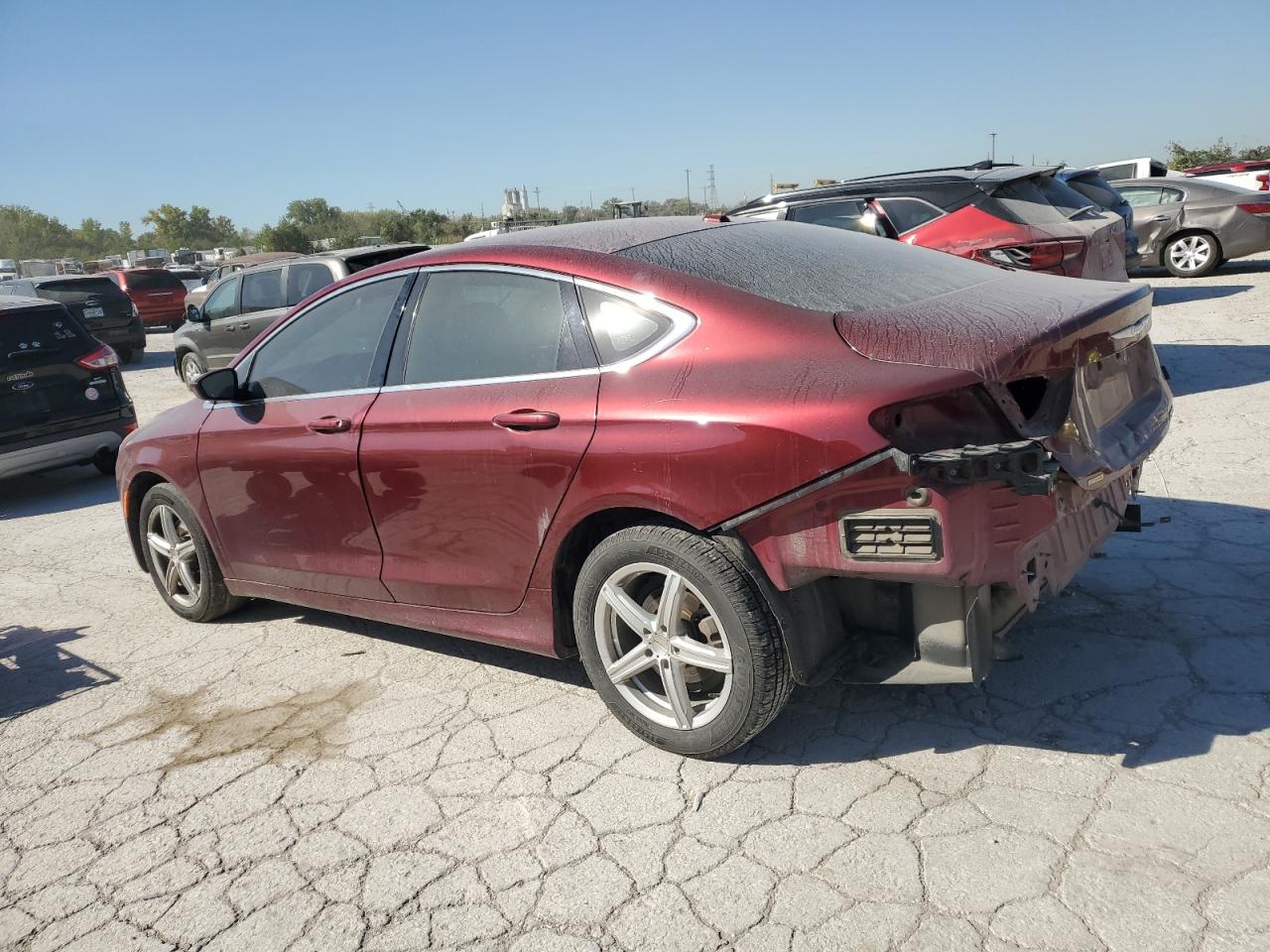 2015 Chrysler 200 VIN 1C3CCCAB4FN594078 Copart auction photo, rear end damage thumbnail 2