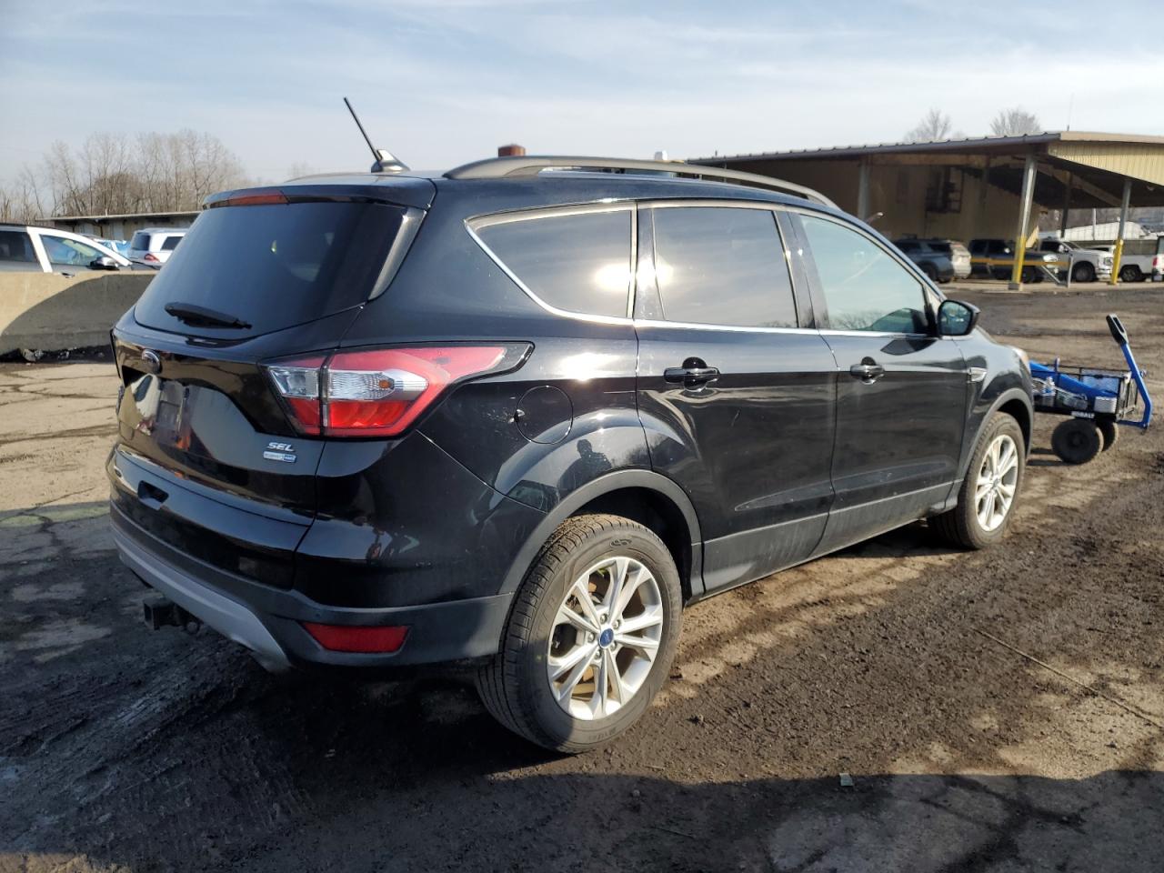 2018 Ford Escape VIN 1FMCU9HD5JUB18922 Copart auction photo, minor dent/scratches damage thumbnail 3