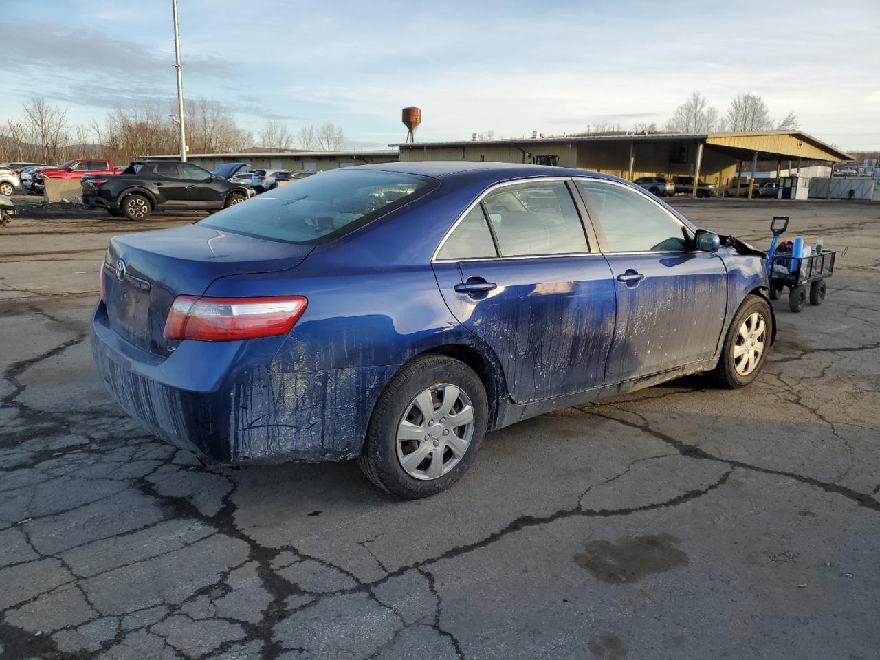 2007 Toyota Camry VIN 4T1BE46K37U183936 Copart auction photo, front end / side damage thumbnail 3