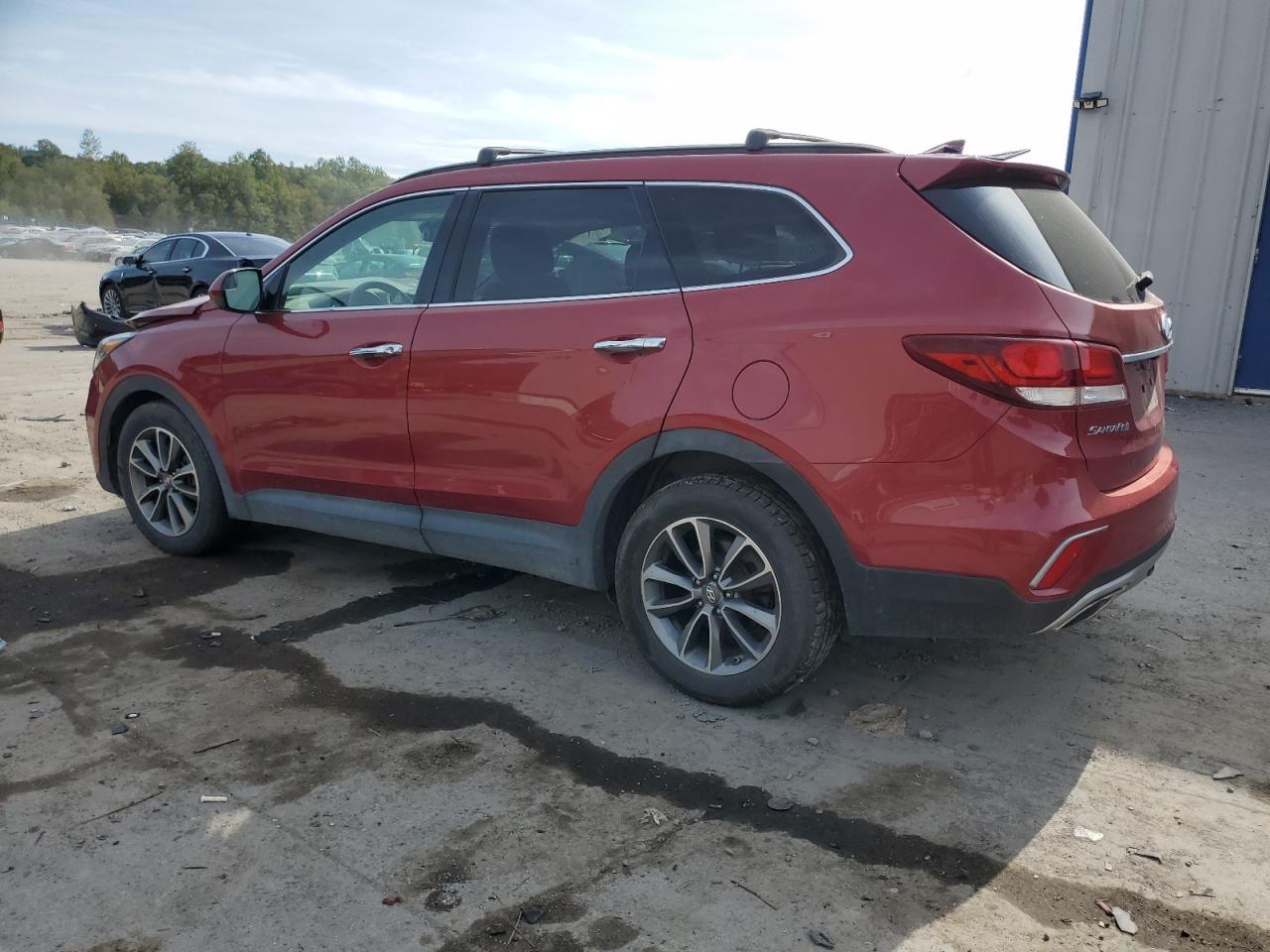 2017 Hyundai Santa Fe VIN KM8SMDHF5HU176488 Copart auction photo, front end / side damage thumbnail 2