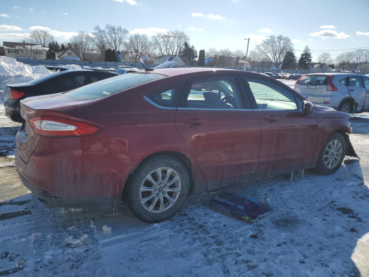 2016 Ford Fusion VIN 3FA6P0G76GR255860 Copart auction photo, front end damage thumbnail 3