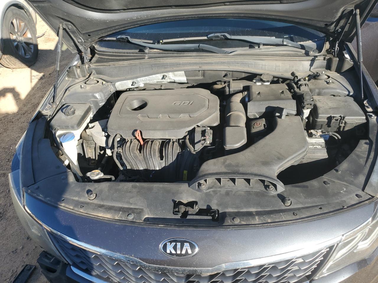 2019 KIA Optima VIN 5XXGT4L34KG300922 Copart auction photo, front end / side damage thumbnail 11