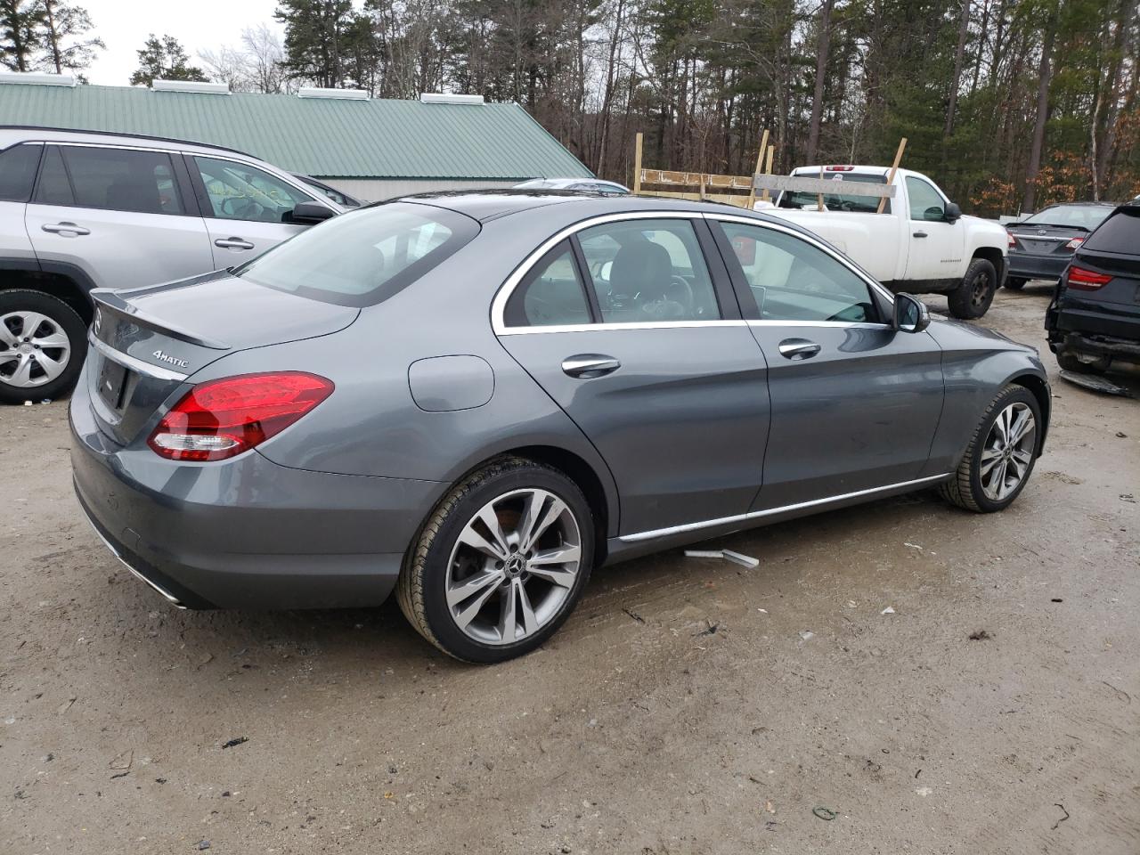 2018 Mercedes-Benz C-klasse VIN WDDWF4KB4JR413041 Copart auction photo, front end / minor dent/scratches damage thumbnail 3