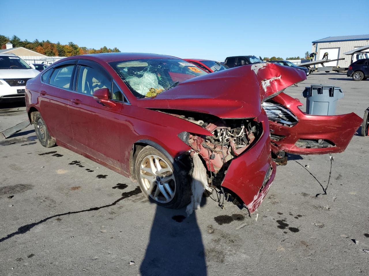 2016 Ford Fusion VIN 3FA6P0HD8GR221598 Copart auction photo, front end / rear end damage thumbnail 4
