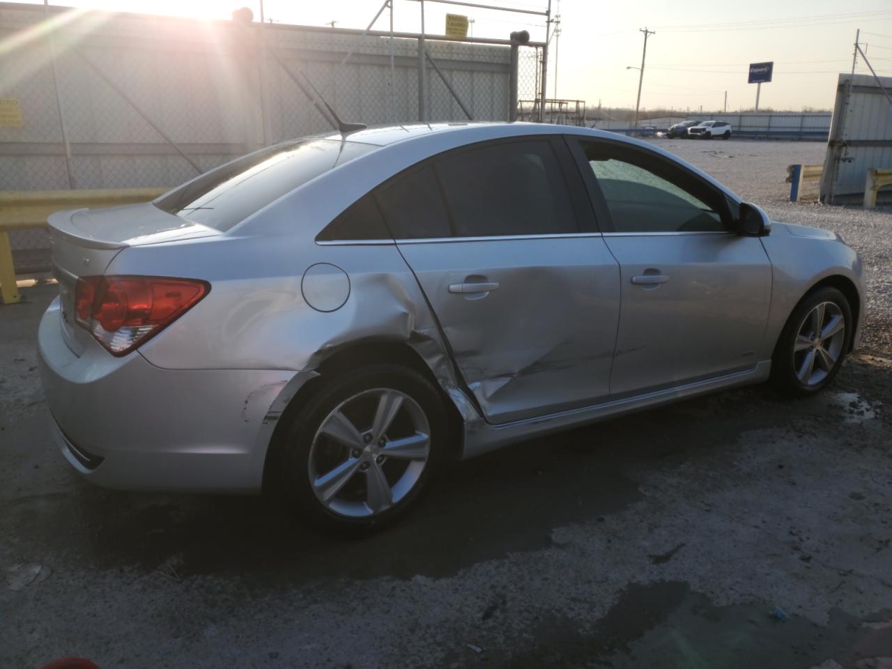 2014 Chevrolet Cruze VIN 1G1PE5SB6E7378424 Copart auction photo, side / rear end damage thumbnail 3