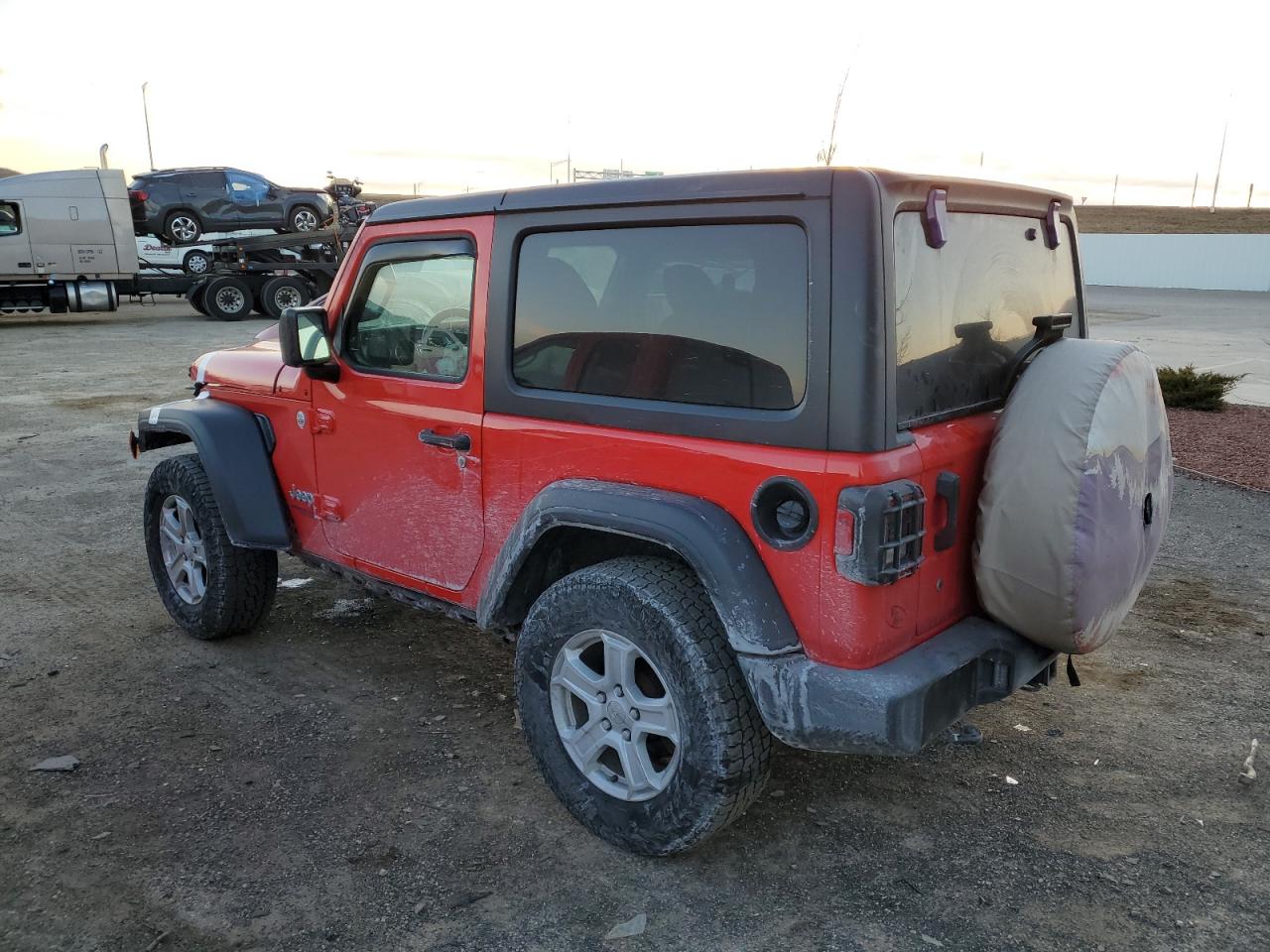 2020 Jeep Wrangler VIN 1C4GJXAGXLW222918 Copart auction photo, front end damage thumbnail 2