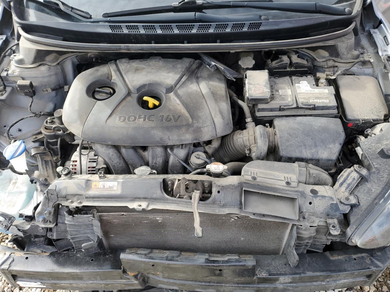2016 Hyundai Elantra VIN 5NPDH4AE0GH776119 Copart auction photo, front end damage thumbnail 11