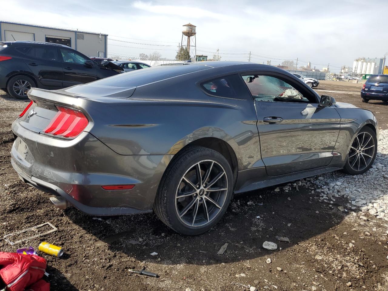 2018 Ford Mustang VIN 1FA6P8TH2J5114484 Copart auction photo, front end / side damage thumbnail 3