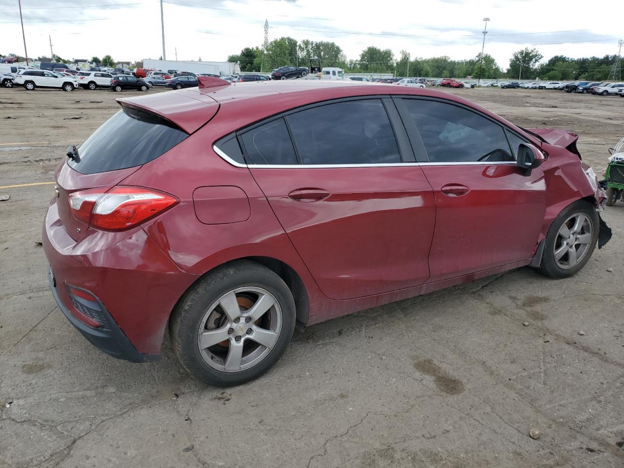 2017 Chevrolet Cruze VIN 3G1BE6SM1HS537454 Copart auction photo, front end damage thumbnail 3